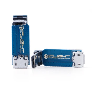 IFlight 90Degrees L-Formos Micro USB prailginimo Adapteris, skirtas RC FPV Lenktynių Drone F4 F7 Betaflight Raceflight Skrydžio duomenų Valdytojas
