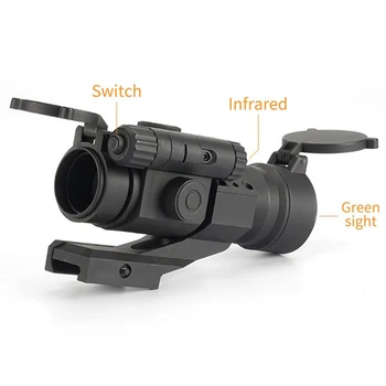 Taktinis Žalias Taškas Riflescope Karinės Holografinių Optinių Žaislas Ginklą Akyse Airsoft Reflex Šautuvas Taikymo Sritis Optika, Medžioklės Reikmenys