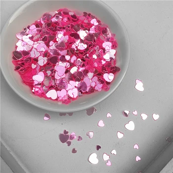 Rose Kristalų 3mm, 4mm 6mm Multi Dydis 3000pcs Meilės Širdies Formos Prarasti Blizgančiais Paillettes Nails Art,vestuvių dekoravimas konfeti 2480