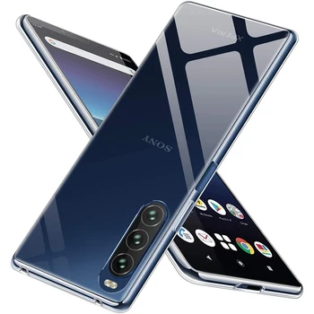 Ultra Plonas Aišku, Minkštos TPU Case Cover Sony Xperia 5 ii 10 1 L1 L2 L3 L4 Plius Couqe Funda