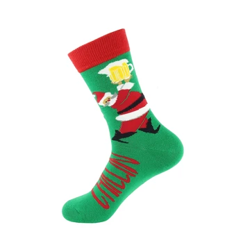 Medvilnės Kalėdų Kojinės Moterims ir Vyrams Naujas 2020 M. Rudens Žiemos Naujųjų Metų Kalėdų Senelis Kalėdų Medžio Sniego Briedžių Dovana Happy Socks PEONFLY 26380