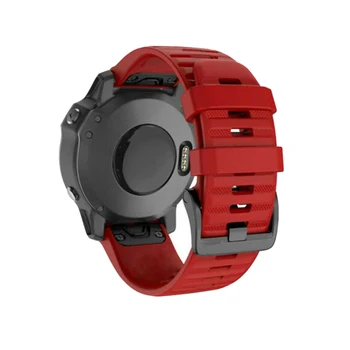 26mm Sporto Silikono Watchband Wriststrap Garmin Fenix 6X 6 6S Pro 5X 5 5S Plius 3 HR 20 22mm Lengvai Tilptų Greito atleidimo wirstband 2709