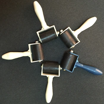3,5 cm graviravimas roller volelis molio guminiu voleliu keramikos kočėlas modeliavimo įrankis non-stick roller pin skylių stabdžių jūrų ar 28074