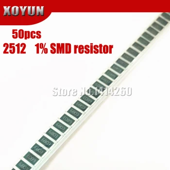 50Pcs 2512 SMD chip fiksuotojo rezistorius 1% 1W 0.1 R 0.01 R 0.05 R 0.001 R 0.33 R 1R-0R 10R 100R 2W 0.001 0.01 0.1 0.33 0.05 1 0 10 100 omų 29142