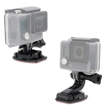Sporto fotoaparato Priedai šalmas mount nustatyti, su kabliu sagtis J Tiesiai montavimo bazę GoPro Hero SJCAM Xiaomi Yi priedų