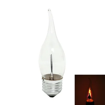 LED Edison Lemputė E27 Liepsna LED 3W Šviesos Derliaus Mirgėjimas Poveikis Gaisro Naujų Žvakė Patarimas Lempos Lampara Dekoratyvinis Apšvietimas Namuose 29793