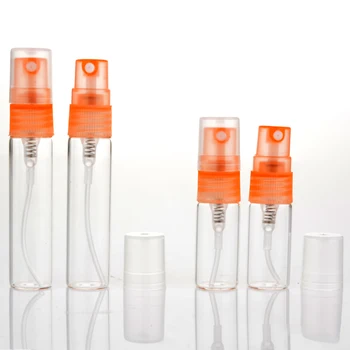 6 Vnt/Daug 5ML Orange Purškimo Daugkartiniai Butelį Kvepalai Nešiojamų Contenitori Cosmetici Vuoti Su Plastiko Siurblio 29930