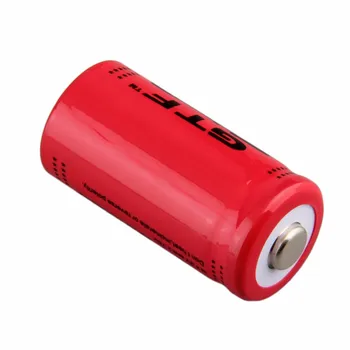 GTF 2800mAh 16340 CR123A Baterija 3.7 v, Red Li-ion Įkraunama Baterija flash šviesos ličio Baterijos 30043