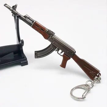 11cm PUBG 7.62 mm Ginklas Šautuvas AKM Modelis AK 47 Žaislai Ginklą llaveros chaveiro sleutelhanger tabanca AK47 Keychains