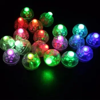 10 Vnt./set Mini LED Šviesos Kamuolys Lempos Baliono Žibintų Gimtadienio Dekoro Vaikai Švyti Tamsoje Žaislai, 6 Spalvų