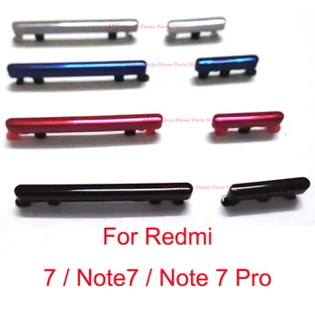 1Set Už Xiaomi Redmi 7 7 Pastaba Pro 7pro Galios garso Mygtuką Pusėje Mygtukas Įjungimo / IŠJUNGIMO Jungiklį Pusėje Mygtukai Mygtukas Nustatytas Redmi 7 pastaba.