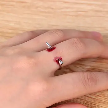 1PC Kūrybos Unisex ajustable uñas siaubinga anillo para dedo paprasta fiesta de Helovinas accesorios Šalių Rekvizitai mujeres regalos