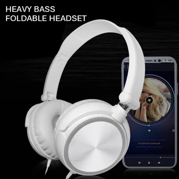 Wired Headphone Auriculares Kabelis, Ausinės Bass Hifi Garso Muzikos Stereo Ausinės Su Mic 