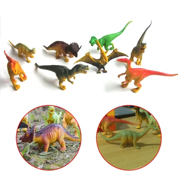 Karšto Mini PVC Mažas Dinozauras, Žaislai, Vaikų kišenpinigių Žaislai Užpildų 12-10cm 32057