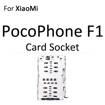 Micro SD / Sim Kortelės Dėklas Lizdo Adapteris, Skirtas XiaoMi Redmi 7 7 Pastaba Pro PocoPhone Poco F1 Jungtis Laikiklio Angą Reader Bakas