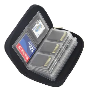 Atminties Kortelės Laikymo Krepšys, lagaminas, Savininko Piniginės 22 Slots CF/SD/Micro SD/SDHC/MS/DS Žaidimas Priedai atminties kortelė, dėžutė 33128