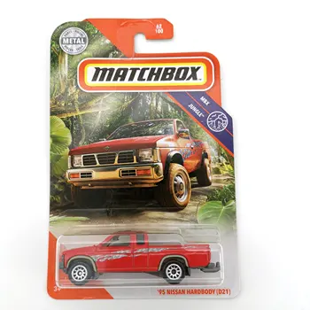 95 NISSAN HARDBODY D21 Matchbox Automobiliai 1:64 Metalo materialaus Kūno Lenktynių Automobilių Surinkimo Lydinio Automobilių Dovana