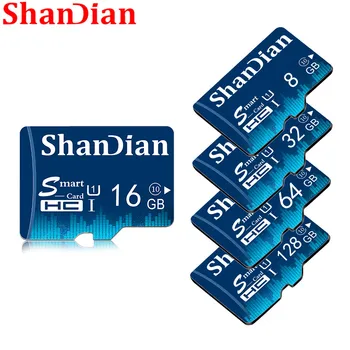SHANDIAN Smart SD kortele 8gb 16gb TF Card Class 6 Didelės Spartos Mini Atminties Kortelė 32gb Smart sd Kortelę Realias galimybes Nemokamas Pristatymas 35012