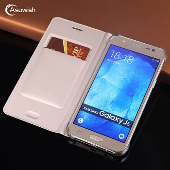 Asuwish Flip Case Odinis Dangtelis Skirtas Samsung Galaxy J5 2016 J5 J 5 SM J500 J500F J500FN J510 J510F J510FN SM-J510 Telefono dėklas 3599