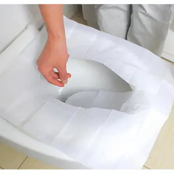 10 vnt/set Kelionės vienkartinius klozeto dangtis wc kilimėlis, atsparus vandeniui tualetinio popieriaus bloknotas vonios kambario aksesuarai