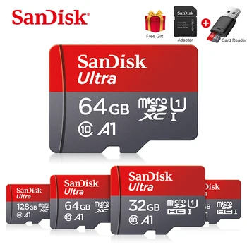 Originalios Sandisk Micro SD kortelės Class10 TF card16gb 32gb 64gb128gb 80Mb/s atminties kortelė 200GB už huawei telefoną ir planšetinį kompiuterį