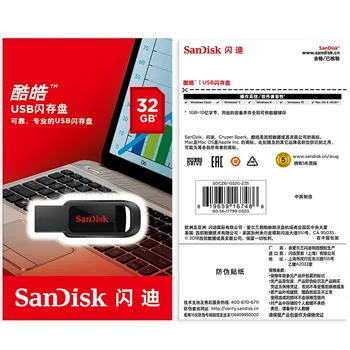 USB atmintukas SanDisk CZ61 128GB/64GB/32GB/16GB Pen Ratai Pendrive USB 2.0 Flash Drive, Memory stick, USB, usb 