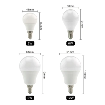 LED E14 LED Lemputė E27 LED Lempa AC 220V 230V 240V 3W 6W 9W 12W 15W 18W 20W Lampada LED Prožektoriai, Stalo Lempa Lempos Lemputė 40469