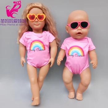 Pajama bendrą 43cm 40cm kūdikių new born lėlės drabužiai vaikams mergina žaislų komplektai 408