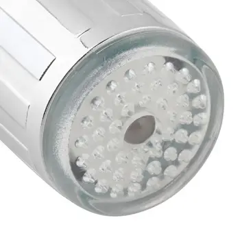 7 Spalvų RGB Keitimas Švyti LED Vandens Maišytuvas Stream Šviesos Dušo Bakstelėkite Galvos Virtuvės Slėgio Jutiklis Vonios Aksesuaras 41610