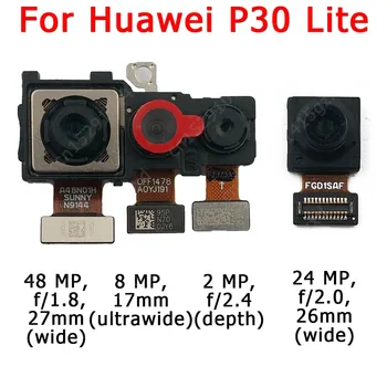 Originalus Priekiniai Galiniai Atgal Fotoaparatą, Huawei 30 Lite Pro P30Lite P30Pro Pagrindinis Susiduria Kamera Modulis Flex Pakeitimo Atsarginės Dalys 42421