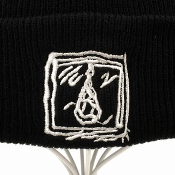 Siuvinėjimo Lil Peep beanie kepurė xxxtentacion Bad boy veido megzta kepurė žiemai hip-hop beanies mados slidinėjimo skrybėlės unisex 42861