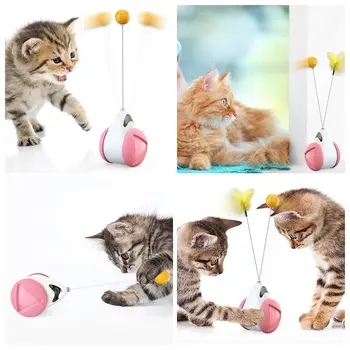 Smart Katė Žaislas su ratukais, Mechaninė Patalpų Naudotis kačių žaislai interaktyvus Lrregular Sukasi Režimas Juokinga ne nuobodu katė prekes 43185