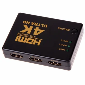BESIUNI HDMI Jungiklis 3 Uosto 4K*2K Switcher Splitter Lauke Ultra HD DVD HDTV Xbox PS3, PS4