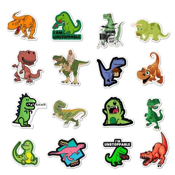50pcs unikalus dinozauro Tyrannosaurus vaikams, cartoon lipdukai bagažo vežimėlio grafiti lipdukai