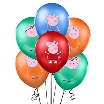 Peppa Pig Lateksiniai Balionai 10 Pak Nustatyti George Gimtadienio Balionas Globos Rožinė Mėlyna Kiaulių Baby Shower Apdailos Šalies Prekių