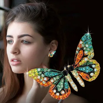 2020 Naujų Europos ir Amerikos mados asmenybės trumpas drugelio ausis nagų spalva gręžimo šalies aksesuaras ausies nagų