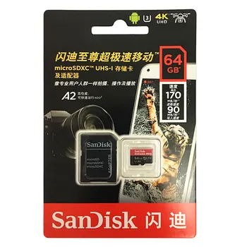 Sandisk Micro SD Kortelę 16GB/32GB/64GB Atminties Kortelės 128GB/200GB/256 GB TF Kortele Mini SD Kortelę Class10 Micro Carte SD Smartphon 48484