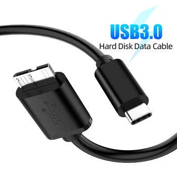 USB 3.1 Tipas-C su USB 3.0 Micro B Kabelio Jungtis, Skirta HDD Išorinį Kietąjį Diską Išmanųjį telefoną 