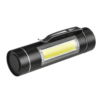 MINI Žibintuvėlis 1 Režimas Degiklį Naudoti 14500 arba AA Baterijos Nešiojamų Darbo Žibinto 1516 LED Aliuminio LED, COB Vandeniui LED Lemputės 4973