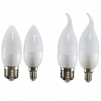 E14 E27, B22, LED Žvakių lemputė AC 220V led šviesos šviestuvo lempa, Žvakė Lemputes 7W Lempų Apdaila Šviesa Šilta/Balta Energijos Taupymo