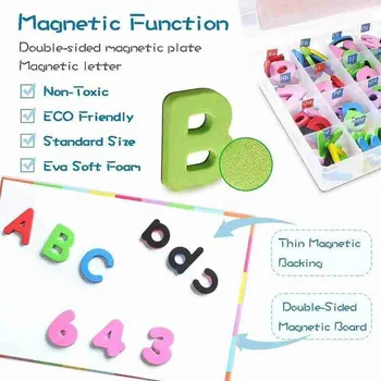 Magnetinės Raidės 10/26PCS Abėcėlė ABC Mokymosi Numeriai Magnetai Šaldytuvas Šaldytuvas Švietimo Žaislų Rinkinys