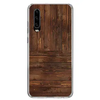 Modelis medienos tekstūros Telefoną Atveju Huawei P40 30 P20 Mate 30 20 10 Pro P10 Lite P Smart Z + 2019 Dovana Coque Padengti Rubisafe