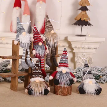 Kalėdų Beveidis Gnome Santa Lėlės Pakabukas Kalėdų Eglutės Kabinti Ornamentu Lėlės Dekoracija Namuose Naujųjų Metų Dovanos Šalis Tiekimo