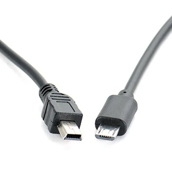 1pc 25cm Micro Male USB Į Mini USB Male Duomenų Adapteris Keitiklis, Laidas Laidas Duomenų Kabelis 5678