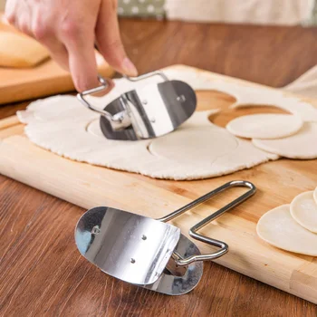 Nerūdijančio Plieno Apvalūs Kukuliai Įpakavimo Pjovimo Staklės Tešlos peilis Virtuvėje Duonos Kepimo Pyragai, bandelės, Įrankiai Maker Pelėsių Prietaiso 576
