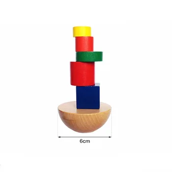 8pcs/set Galvosūkiai Vaikams, Mediniai Geometrinis Balansas Montessori Žaidimas Įdomus Žaislai Vaikams Mokymosi Drobė Maišelis