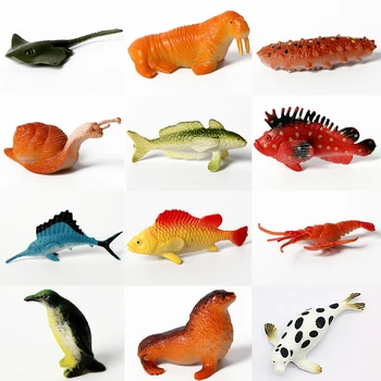 Po vandeniu Giliai Jūros Būtybių Tropinių žuvų,Ryklių Gyvūnų figūrėlių, Jūros Būtybių, Švietimo Žaislai Vaikams-Įvairūs Stiliai 5773