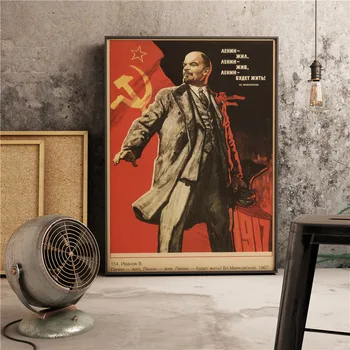 Ii pasaulinio karo rusų Josifas Stalinas Leninism Retro Meno Dekoro Plakatas Sienų Dekoras Kokybės Drobė, Tapyba Namų Dekoro Nuotraukos A832 6030