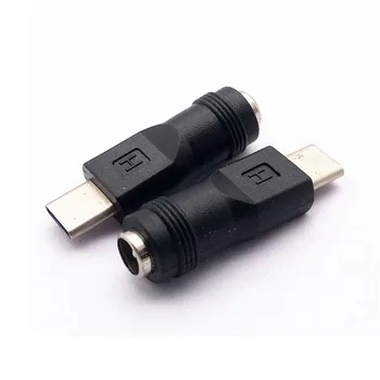 1pcs USB 3.1 C Tipo Male Plug Jungtis 5.5*2.1 mm DC Maitinimo Moterų jack Adapteris, skirtas 