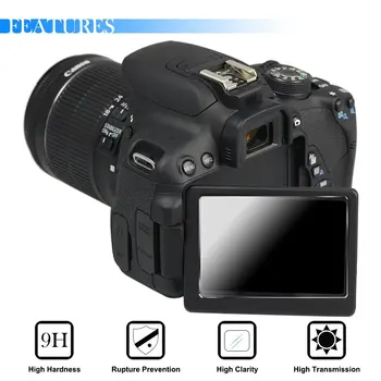 2x 9H Grūdintas Stiklas LCD Screen Protector Canon EOS 2000D T7 T100 3000D 1500D 5D Mark III IV 4 3 5Ds R / 77D 1DX Mark II 